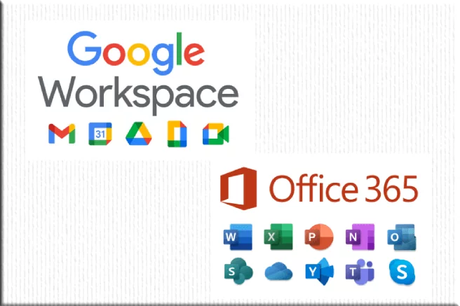 Google Workspace & Microsoft Office 365 Logos